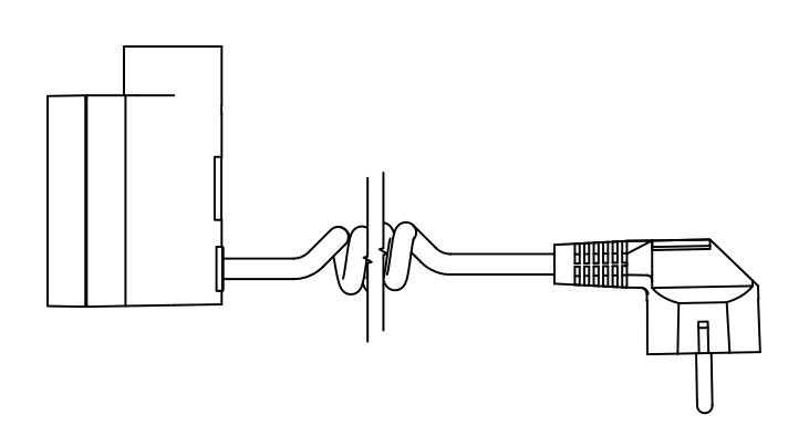 U - kabel spiralny z wtyczką