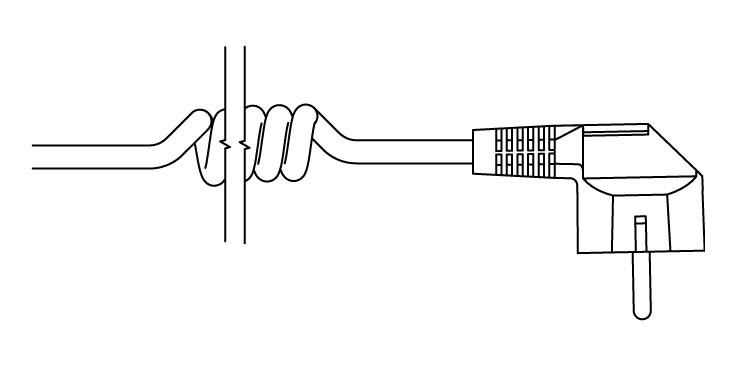 U -  kabel spiralny z wtyczką