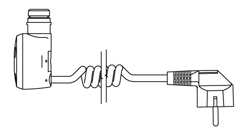 typ kabla: U (spiralny z wtyczką )